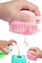 Aveo 1 Piece Bath Shower Scrubber Soap Shower Gel Container Massage Washcloth Brush Scrubber - 3