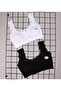Women's Cotton 2-Piece Lace Padded Half Undershirt Large Size Thick Strap Bra