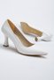Wedding Dress Combined Women's 7 cm Buckle Heels Black Skin Stiletto - 4