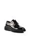 Black Patent Leather Men's Casual Shoes - 2
