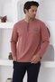 Men's Pajama Set with Long Sleeve Buttons and Pockets - Cuffless Sleeve and Leg - Fall/Winter Season - 2