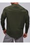 Ghassy Co. Men's Running Sports Reglan Oval Cut Long Sleeve Cotton Combed T-Shirt - 2