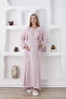 2-Piece Maternity/Puerperal Set with Long Sleeve Nightgown and Dressing Gowns / Slippers and Crown Gift - 3