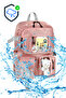Salmon Kawaii Korean Style School Bag with Accessories Girls & Boys Backpack - 3