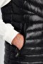 Men's standard fit Mock Neck zippered padded vest with pockets - warm black - 3