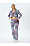 Comfortable Fit Plaid Patterned Cotton Pajama Bottoms