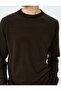 Crew Neck Long Sleeve Basic Knitwear Sweater - 5