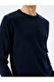 Crew Neck Long Sleeve Basic Knitwear Sweater - 5
