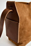 Bag 2420 - Tan Women's Bag with Long Handle and Stitching Detail - 4