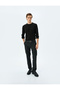 Crew Neck Long Sleeve Basic Knitwear Sweater