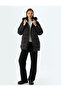 Faux Fur Collared Inflatable Coat, Water Repellent, Hip Length, with Pockets, Zippered - 2