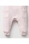 Baby Girl Salopet 100% Cotton Pink Color - 3