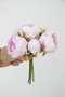 Artificial Flower 6 Pcs Silk Peony Peony Rose Bunch 25 cm Lilac - 4