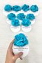 Blue Gift with Buckle Clip, Henna Night Bridesmaid Bride Bachelorette Party Engagement Wedding Circumcision, 10 Pieces - 3