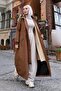 Detachable Hooded Sheepskin Winter Full Length Long Top Coat Coat - 2
