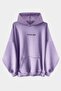 Lilac Oversize Hooded Hoodie Sweatshirt