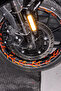 Red Lightning Lightning Sticker Set with Reflector for Engine Rim (Enough for All Wheels) (Set of 64) - 3