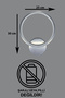 Aura Modern Design Gray Color Daylight Led Hall - Bathroom - Kitchen - Living Room Led Wall Sconce - 2