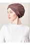 Pleated Practical Stripe Bonnet Dark Mink - 3