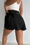 Women's Black Sports Shorts Skirt High Waist Diving Fabric - 4