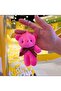 Plush Teddy Bear Keychain, Gift Bag Ornament, Plush Pink Keychain and Bag Ornament