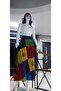 Indian Ethnic Women's Patchwork Patterned Wrap Skirt (95 cm) - 3