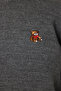 Anthracite Ldp0028 - Teddy Bear Embroidered Knitwear Sweater - 3