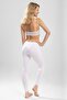 Women's Guipure Detailed Long Thick Combed Cotton Tights Underwear White - 4