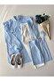 Boy's Blue Polka Dot Tunic and Salopet Bow Tie Set - 4