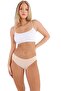Women's Cotton Combed Single Jersey Fabric Bikini Panties Women's Bikini Panties 6 Pieces - 6