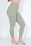 |   Women's Nano Green Color Thermal Winter Leggings (Inner Raised Cotton) - 7
