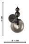 Infinite Sconce Black Smoked Glass - 6