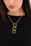 Pinkmark Women's Gold Triple Ring Chokker Necklace 40cm Pmkl25617 - 2