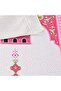 Children's Prayer Mat Jerusalem Pink 82×45 cm 110 Gr - with Prayer Beads Gift - 2