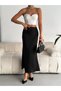 Women's Satin Skirt A-Line High Waist Long/Maxi Length 100% Satin Skirt 101 cm Length