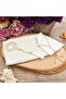 Gift Glitter Shawl, Pearl Prayer Beads, Skullcap, 33 Prayer Beads, Religious Set with Acetate Box (26X23) - cream - 3