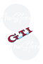 VW GTI Emblem Metal GTI Logo Bumper Fender Trunk Lettering 1 Piece