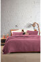 100% Cotton Waffle Double Fringeless Bedspread 230X250/2 Pcs Pillowcases 50X70Cm