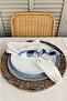 Retro Bow Wooden Napkin Ring Set of 6 - 3