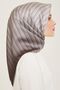 Dj Pure Silk Scarf 9150D - Grey Cream Design (S) - 87 - 4