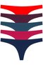 Basic Laser Cut Thong Panties 5 Pack - 2 - 3