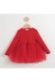 Girl's Ballerina Dress with Red Tutu Skirt, Christmas, Party - 3