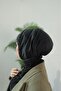 Black Glitter Stone Snap Fastener Ready Practical Hijab Casual Hijab Women's Shawl Scarf - 2