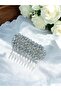 Stylish Crystal Comb for Engagement and Birth - 6X2 Cm, Color Alternative - 2
