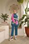 Indigo Oversize Hijab Set - Women's Double Crepe - 3