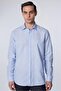 Men's Regular Fit Comfortable Cut Oversize 100% Cotton Linen Texture Striped Shirt - 2