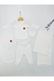 Set of 6 Corded Baby Newborn 100% Cotton Hospital Release - 3