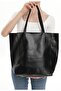 Women's Zippered Large Volume Internal Pocket Model Quality Leather Shopper Hand and Shoulder Bag Beck Tnc1009