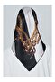 Dj Pure Silk Scarf 7832D - Black and White Twill - 20 - 4