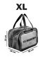 Double Compartment Transparent Makeup and Cosmetic Bag - Portable Travel Bathroom Storage Bag - XL Size - 2